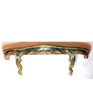 Vintage Florentine Italian Giltwood Ornate Wall Shelf / Display Sconce